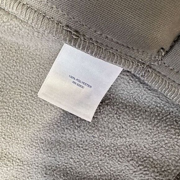 Lands' End Women's Fleece Mid Weight Full Zip Jacket Grey Size M Zip Up Pockets - Picture 8 of 9